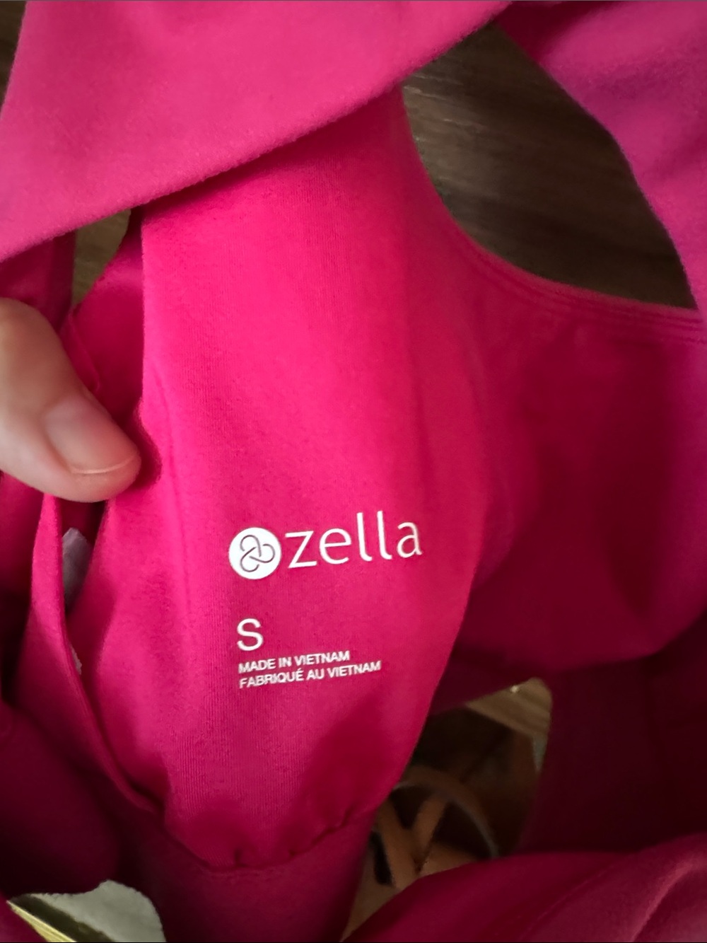 Zella Hot Pink Cross-Back Crop Tank - Picture 3 of 3